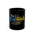 Load image into Gallery viewer, Crip Tales Podcast Black Mug – “Unfiltered, Unapologetic Voices” (11oz/15oz)