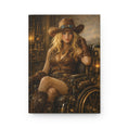 Load image into Gallery viewer, Steampunk Cowgirl Hardcover Journal — Matte Art Notebook for Writing & Reflection
