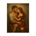 Load image into Gallery viewer, Romantic Embrace Vinyl Decal — Vintage Couple Art Sticker