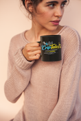Load image into Gallery viewer, Crip Tales Podcast Black Mug – “Unfiltered, Unapologetic Voices” (11oz/15oz)