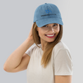 Load image into Gallery viewer, Check out our Denim Hat featuring the iconic Onward Motion logo!