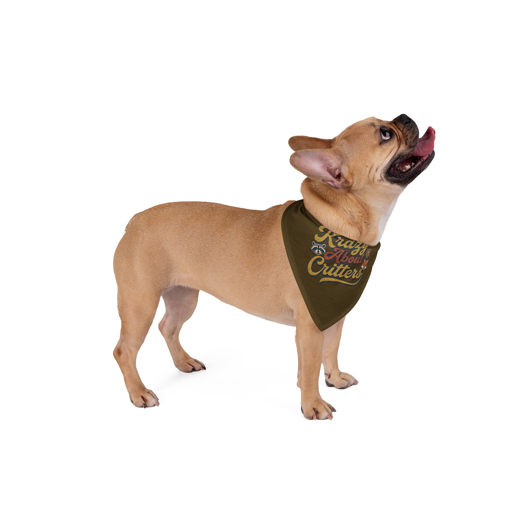 Pet Bandana — "Krazy About Critters" Cute Animal Lover Dog & Cat Bandana