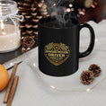 Load image into Gallery viewer, Onward Motion Driver Black Mug — "I Drove It Like I Stole It" Vintage Racing Coffee Cup (11oz & 15oz)
