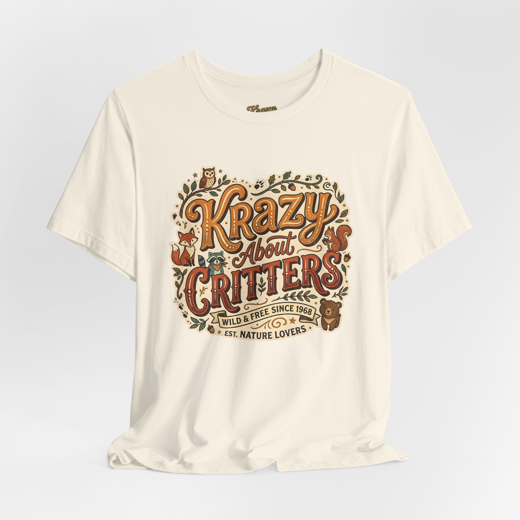 Krazy About Critters Tee — Vintage Wildlife Lover T‑Shirt