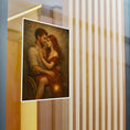 Load image into Gallery viewer, Romantic Embrace Vinyl Decal — Vintage Couple Art Sticker

