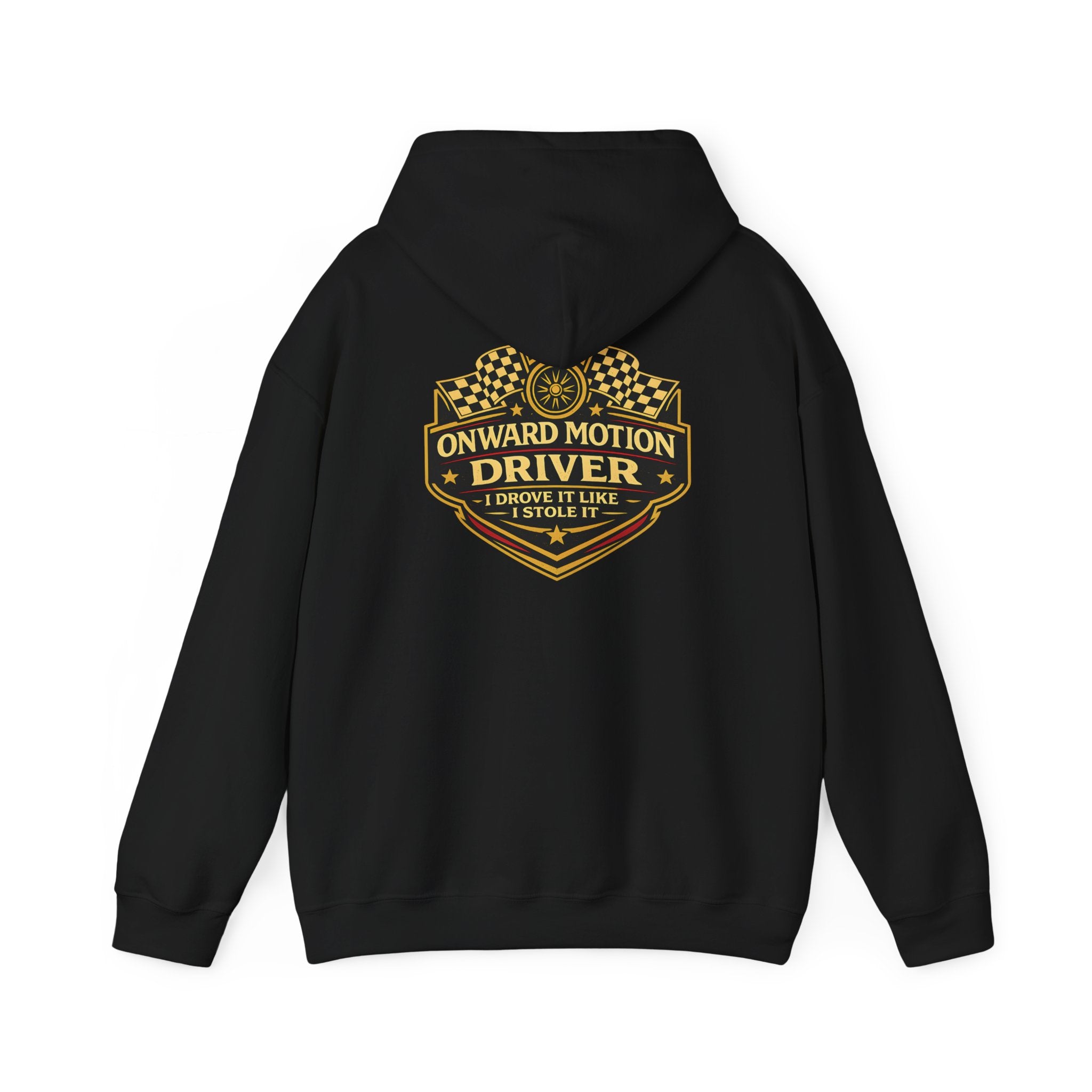 Onward Motion Hoodie — Racing Driver Badge Pullover