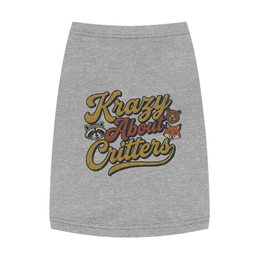 Krazy About Critters Pet Tank Top – Cute Animal Graphic Dog & Cat Tee