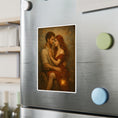Load image into Gallery viewer, Romantic Embrace Vinyl Decal — Vintage Couple Art Sticker
