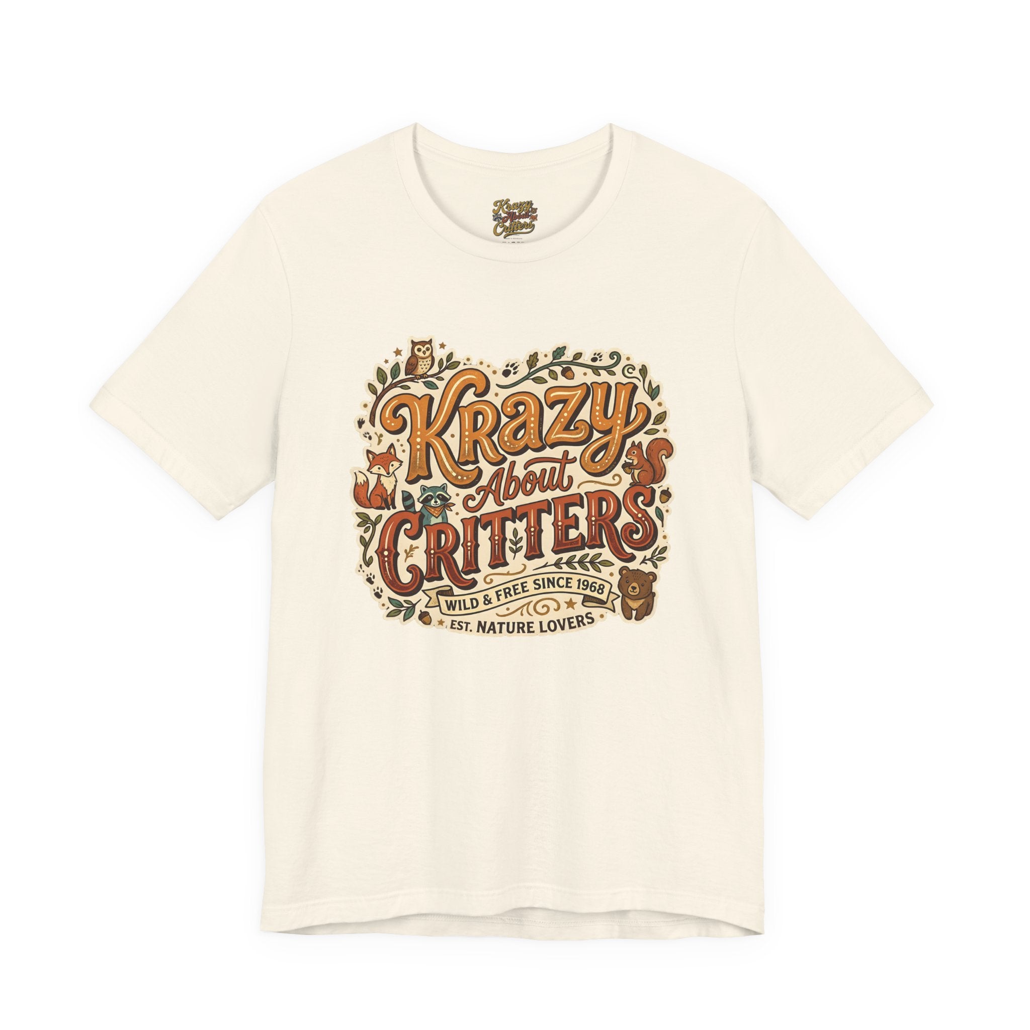 Krazy About Critters Tee — Vintage Wildlife Lover T‑Shirt