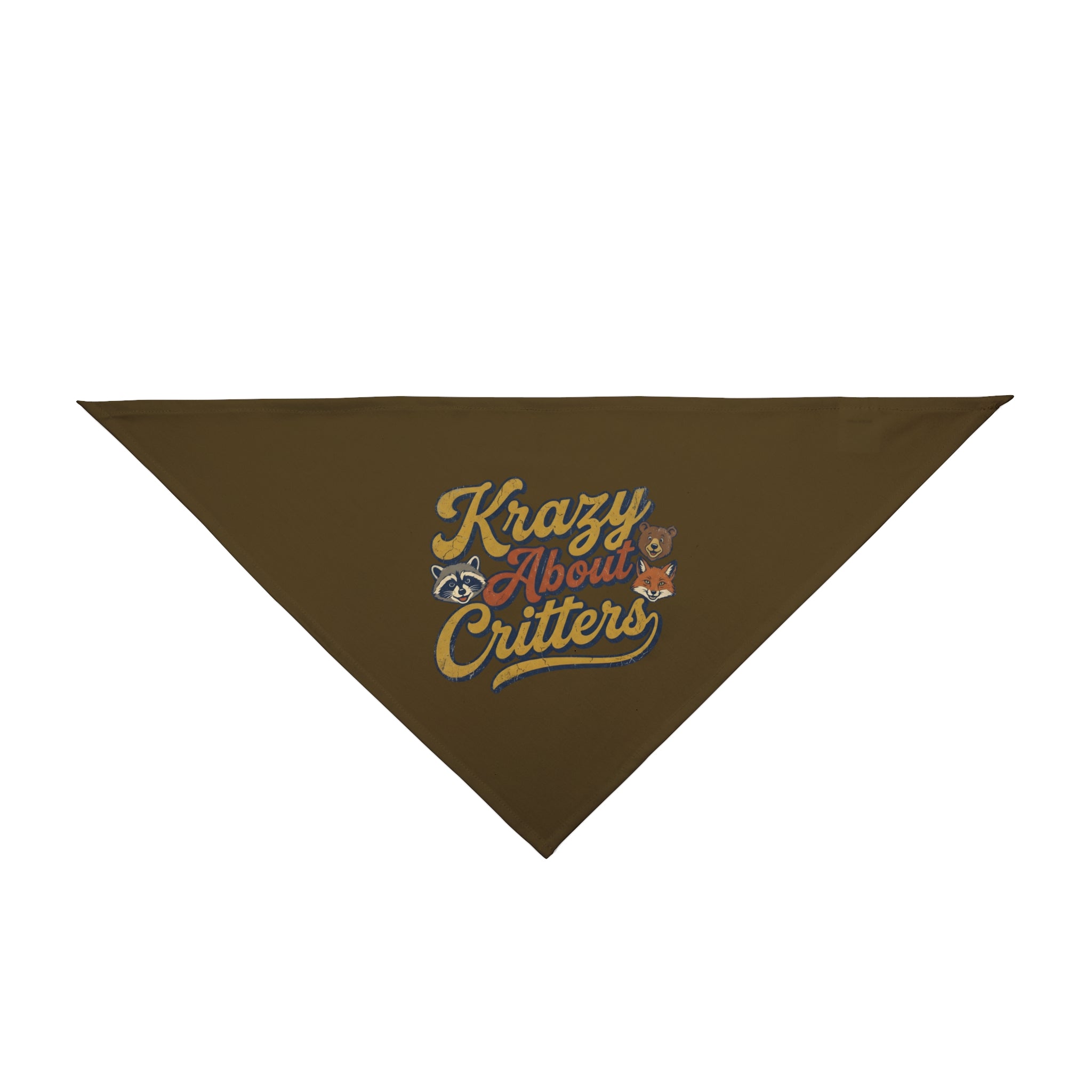 Pet Bandana — "Krazy About Critters" Cute Animal Lover Dog & Cat Bandana