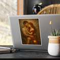 Load image into Gallery viewer, Romantic Embrace Vinyl Decal — Vintage Couple Art Sticker
