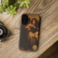 Load image into Gallery viewer, Vintage Pin-Up Phone Case — Sultry Victorian Femme Art Protective Cover
