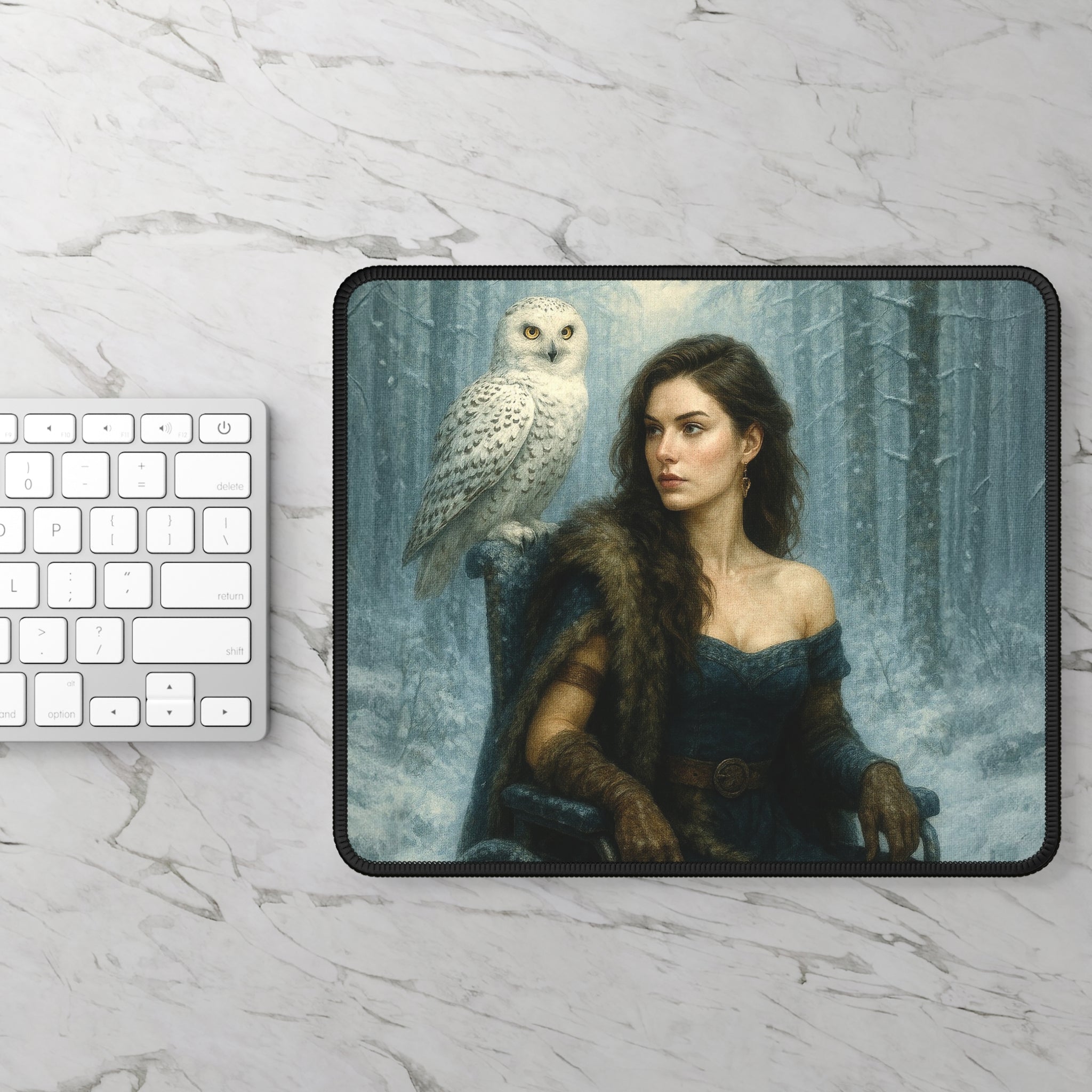 Winter Knows her Name Gaming Mouse Pad