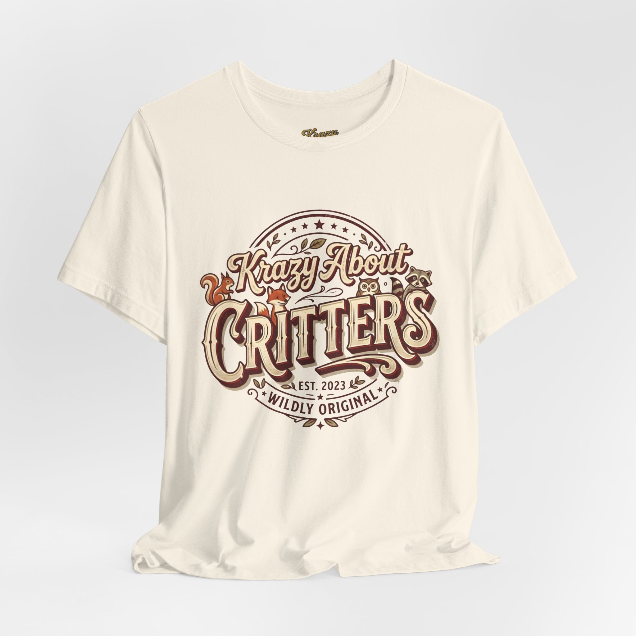Krazy About Critters Graphic Tee — Vintage Animal Lover T‑Shirt