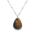 Load image into Gallery viewer, Vintage Madonna & Child Oval Necklace — Valentine Pendant Jewelry
