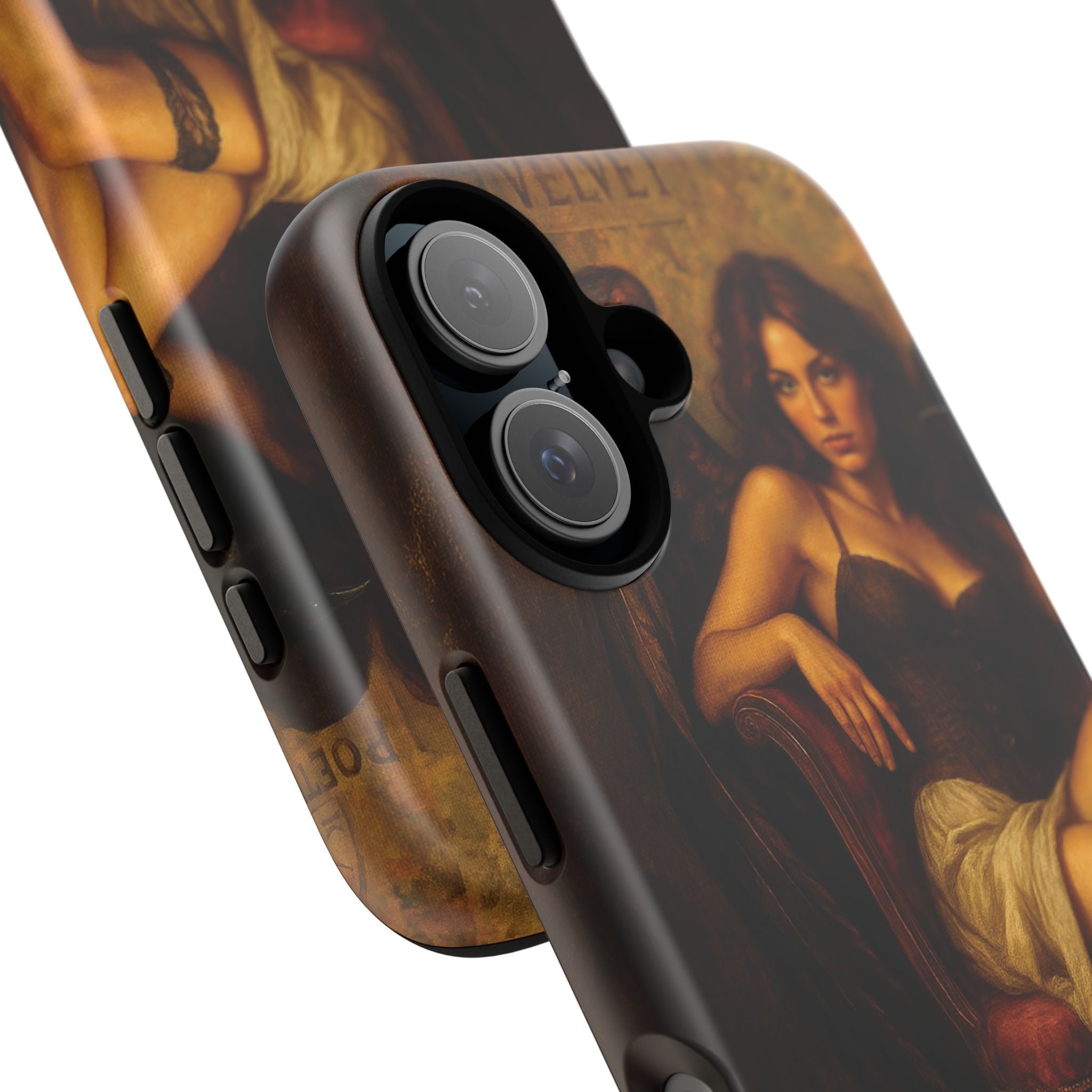 Vintage Pin-Up Phone Case — Sultry Victorian Femme Art Protective Cover