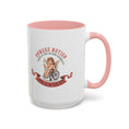 Load image into Gallery viewer, Onward Motion Cherub Wheelchair Coffee Mug — "Love Is In The Air" Accent Mug
