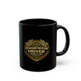 Load image into Gallery viewer, Onward Motion Driver Black Mug — "I Drove It Like I Stole It" Vintage Racing Coffee Cup (11oz & 15oz)

