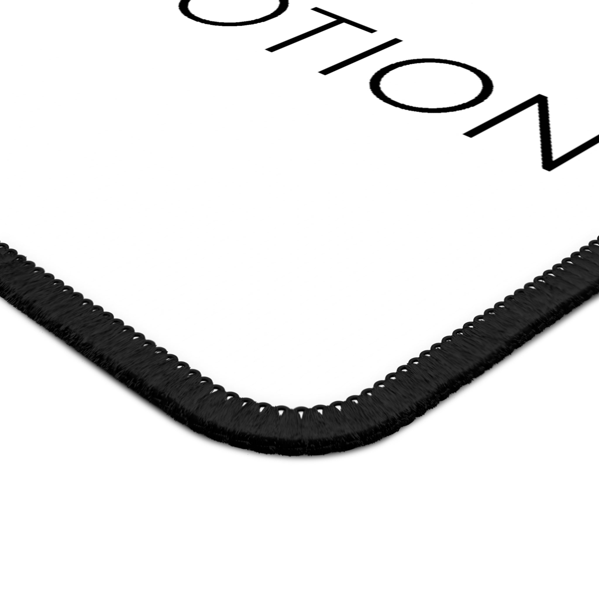 Onward Motion Logo Gaming Mouse Pad — Minimalist Black & White Desk Mousepad