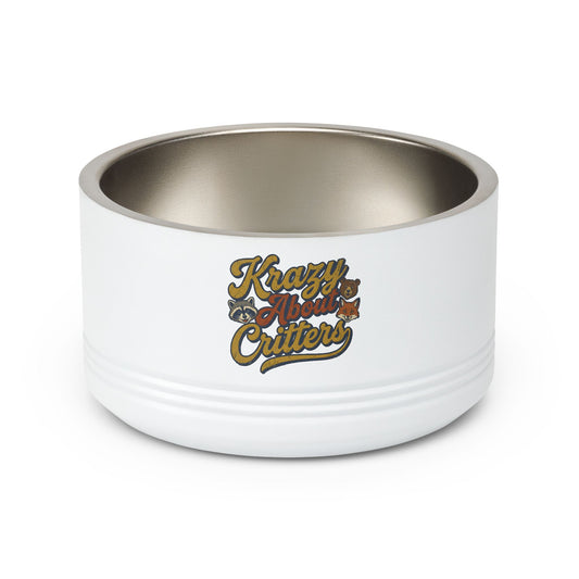 Krazy Critters 18oz Stainless Pet Bowl — Non-Slip Ceramic-Style Water & Food Dish