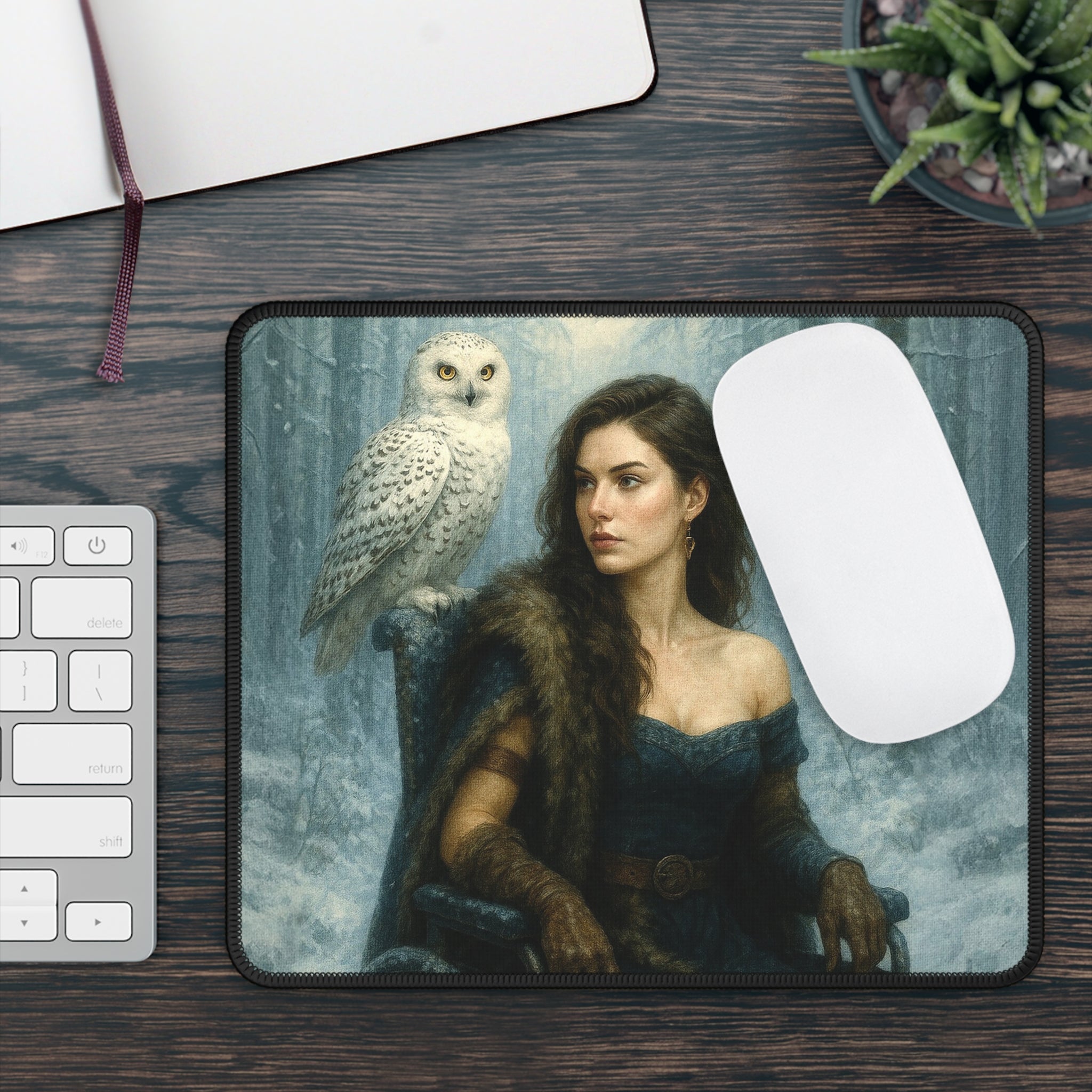 Winter Knows her Name Gaming Mouse Pad