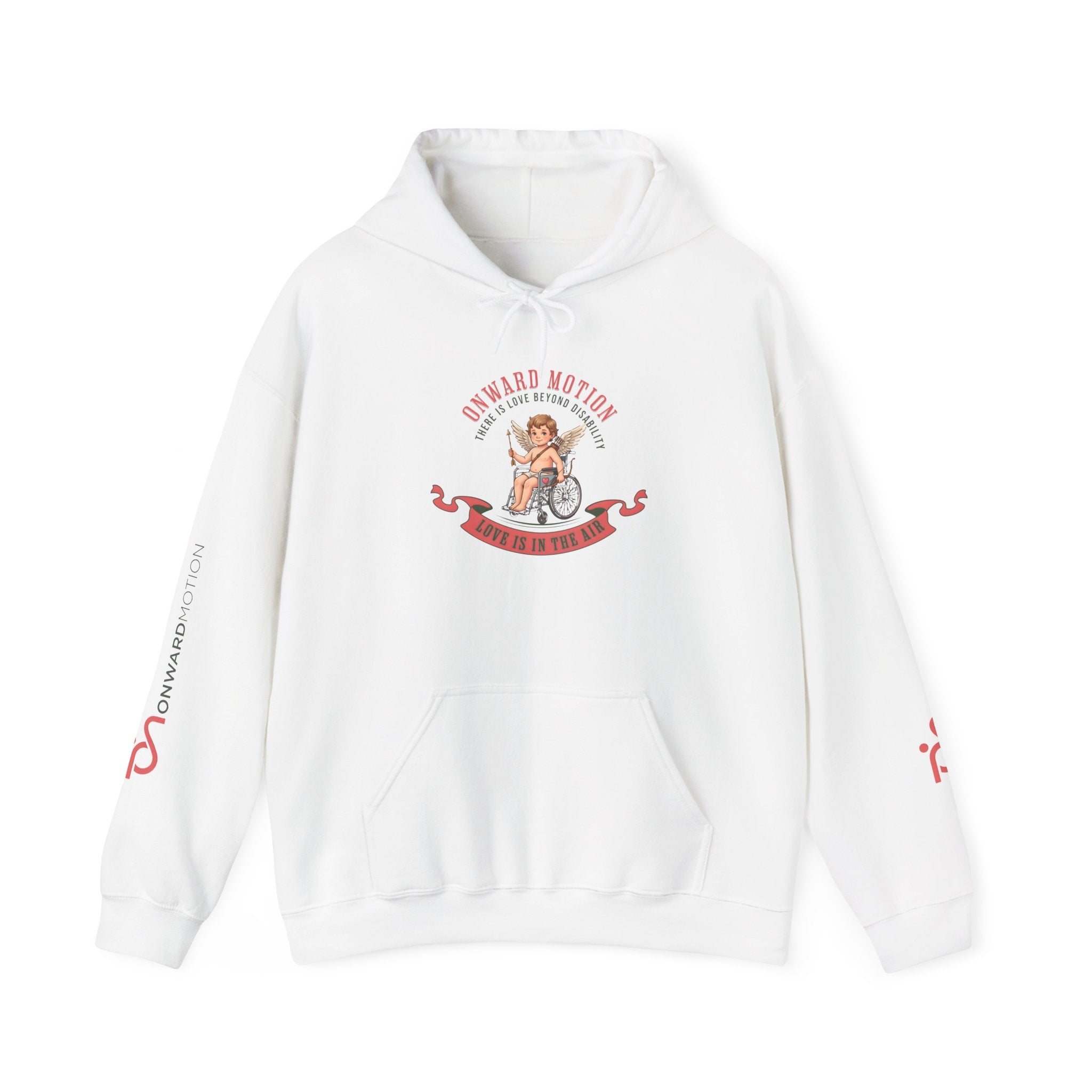 Onward Motion Angel Graphic Hoodie — 'Onward Motion' Vintage Cherub Logo