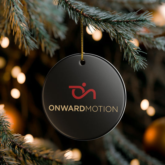 Onward Motion Ceramic Ornament