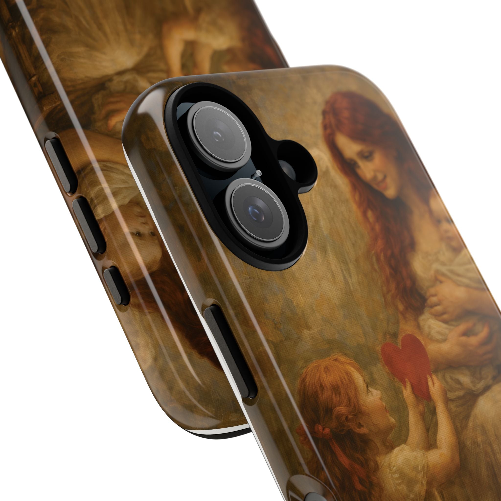 Phone Case — Vintage Mother & Children Art Heart Gift Case