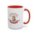 Load image into Gallery viewer, Onward Motion Cherub Wheelchair Coffee Mug — "Love Is In The Air" Accent Mug
