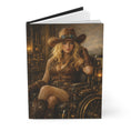 Load image into Gallery viewer, Steampunk Cowgirl Hardcover Journal — Matte Art Notebook for Writing & Reflection
