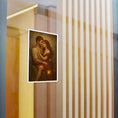 Load image into Gallery viewer, Romantic Embrace Vinyl Decal — Vintage Couple Art Sticker
