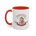 Load image into Gallery viewer, Onward Motion Cherub Wheelchair Coffee Mug — "Love Is In The Air" Accent Mug
