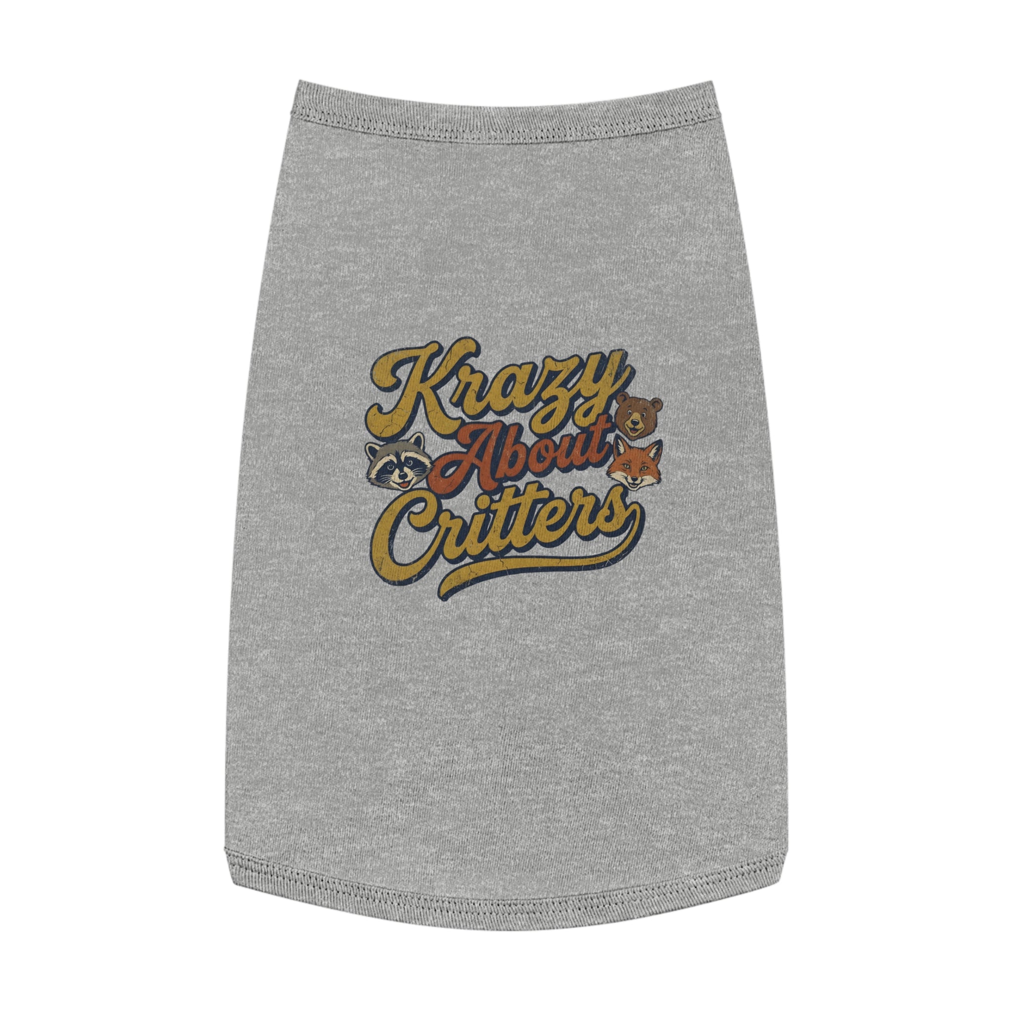 Krazy About Critters Pet Tank Top – Cute Animal Graphic Dog & Cat Tee