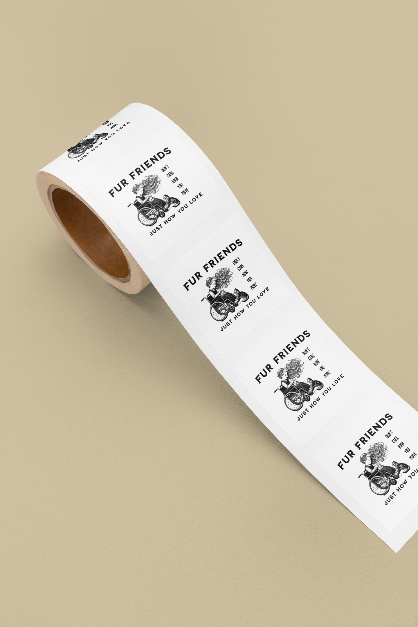 Fur Friends Bubble-free stickers Onward Motion