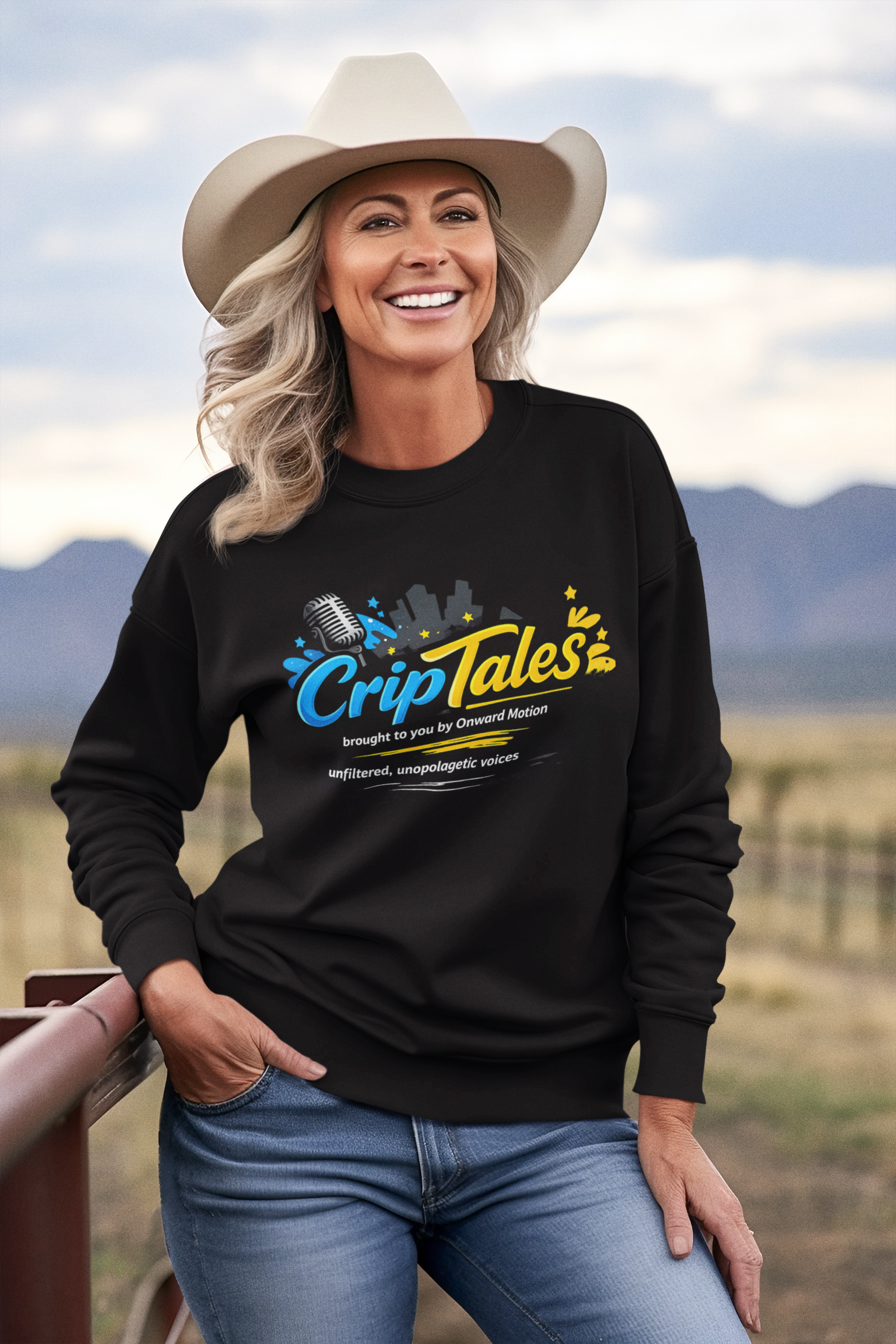 Crip Tales Logo Crewneck Sweatshirt — Podcast-Inspired Graphic Sweatshirt