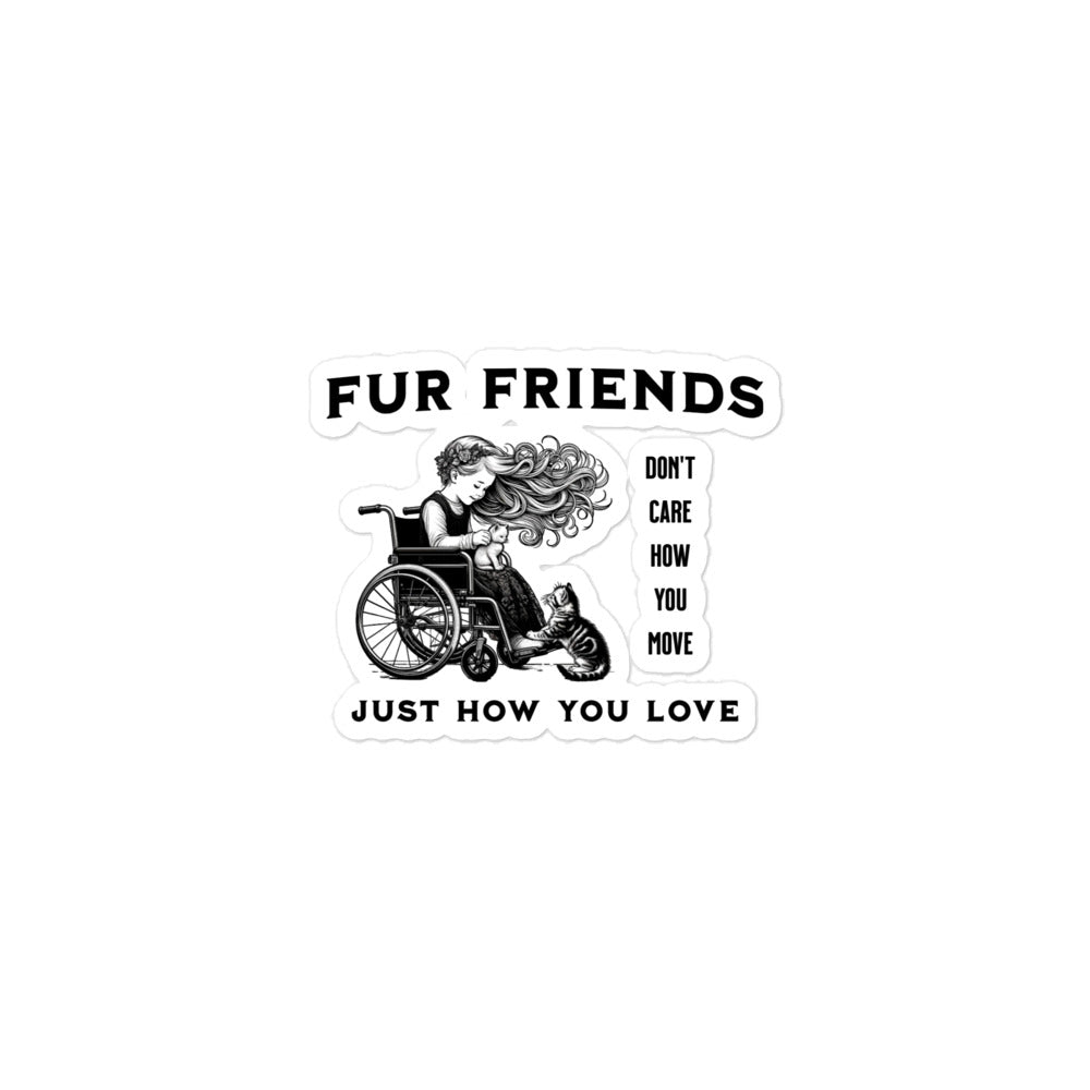 Fur Friends Bubble-free stickers Onward Motion