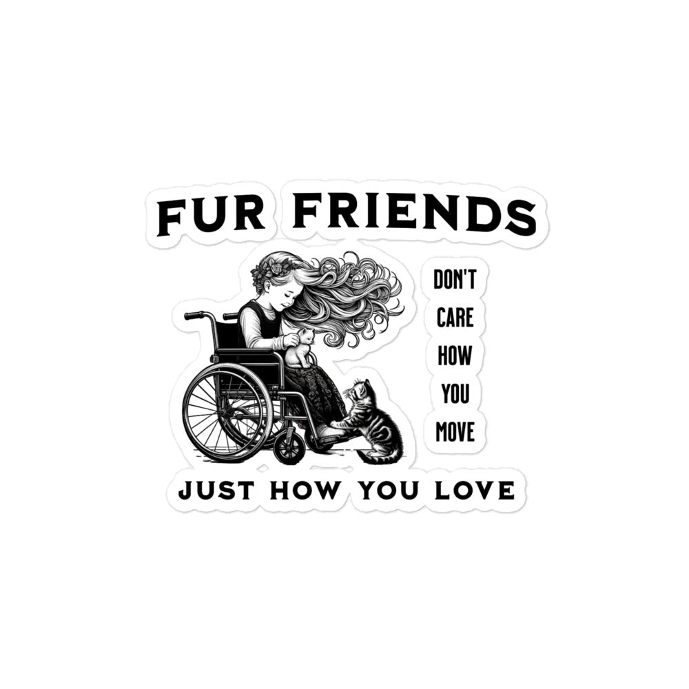 Fur Friends Bubble-free stickers Onward Motion