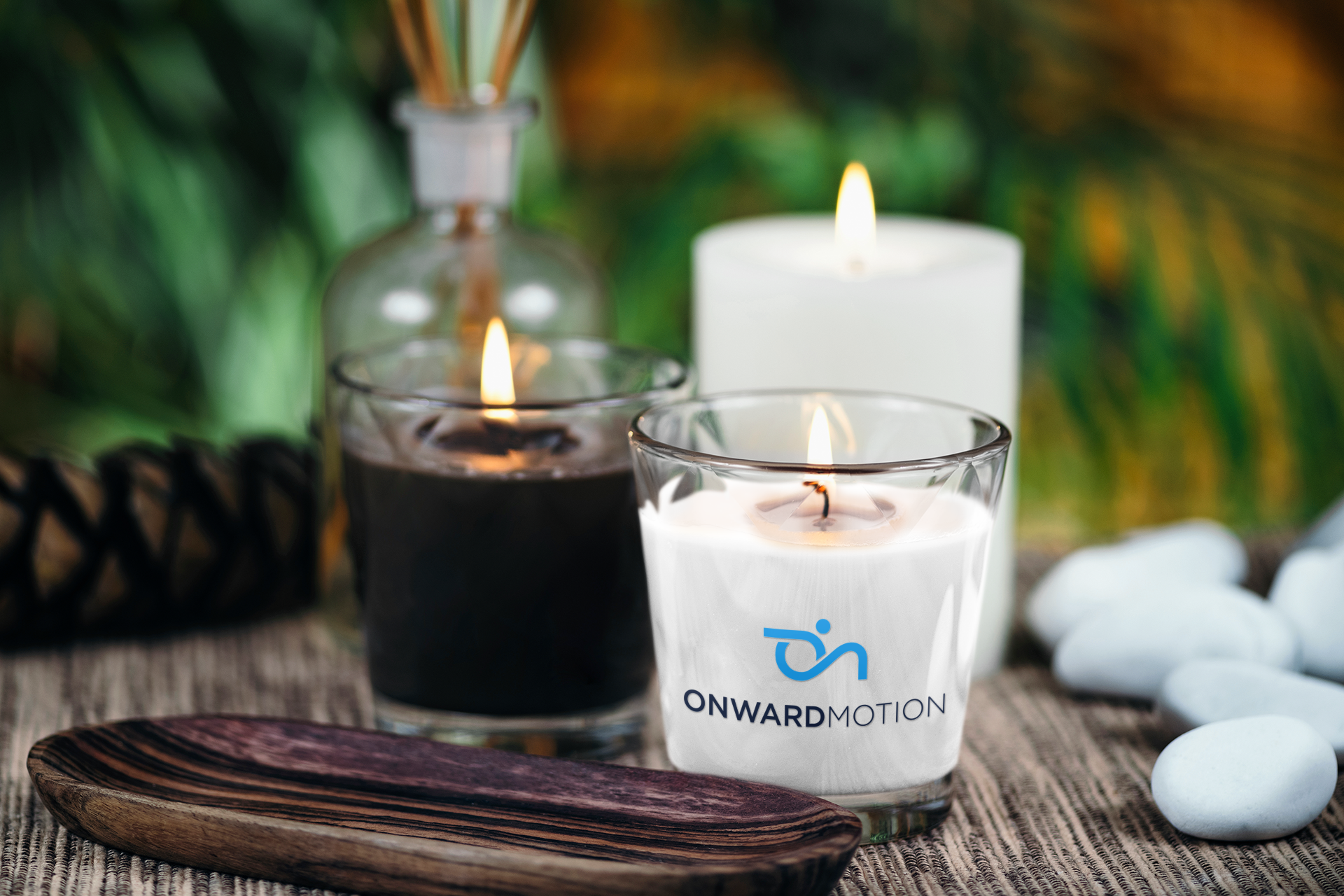 Onward Motion Glass jar soy wax candle