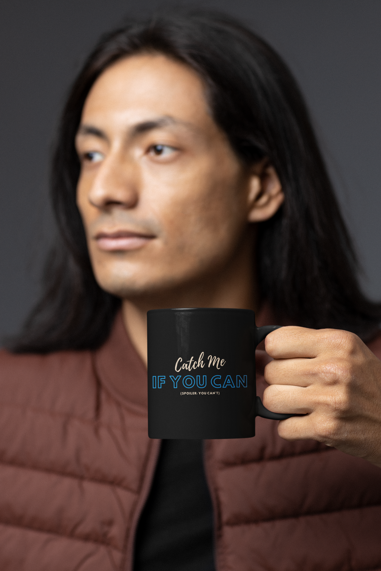 Unique 'Catch Me If You Can' Mug by Onward Motion: Get Yours Now!