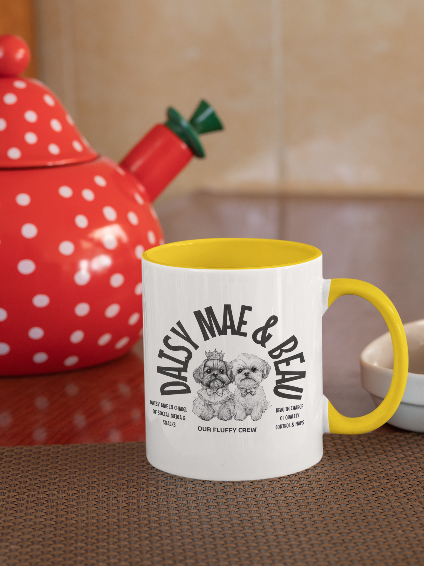 Daisy Mae & Beau Coffee Mug Onward Motion