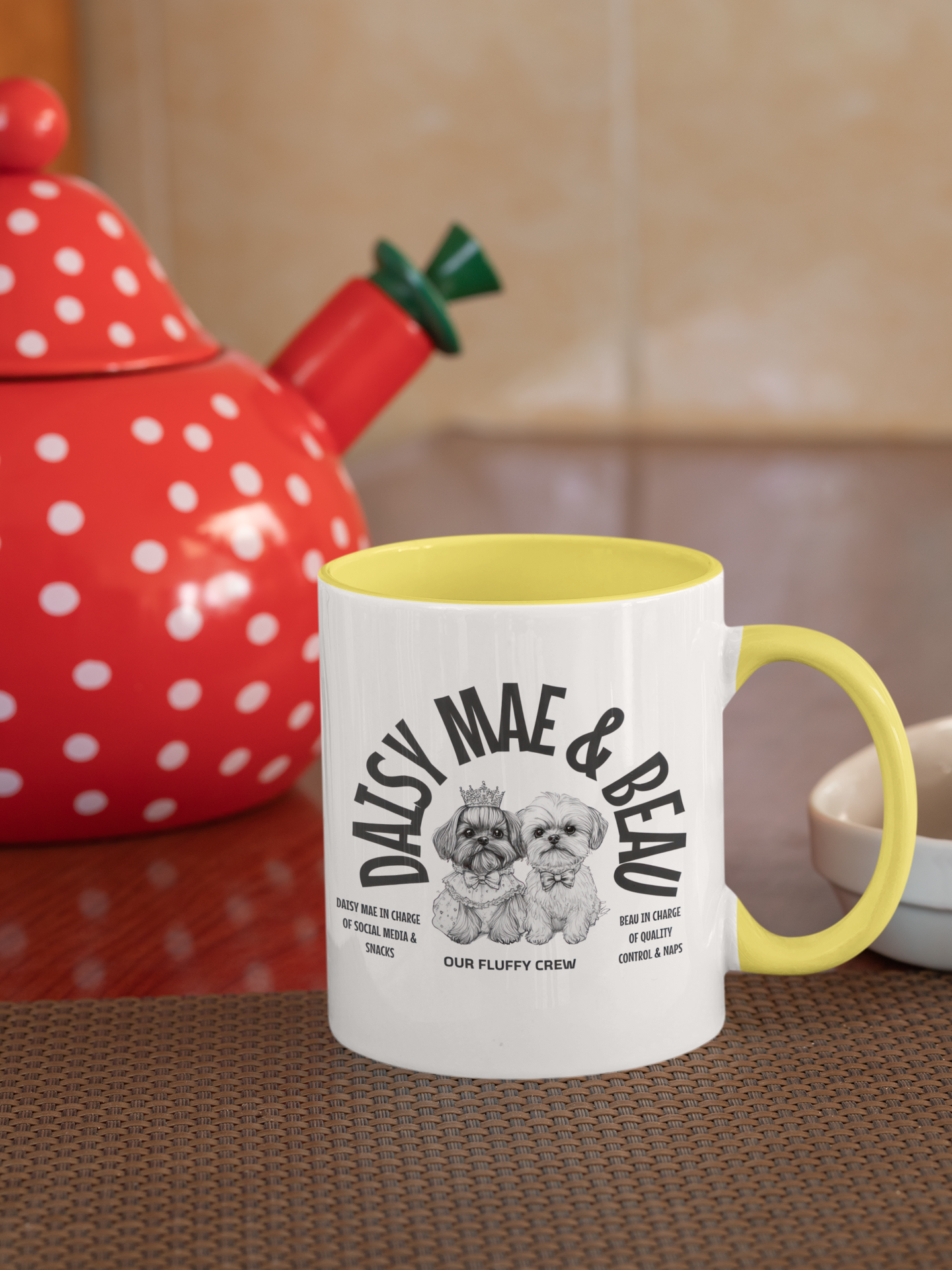 Daisy Mae & Beau Coffee Mug Onward Motion