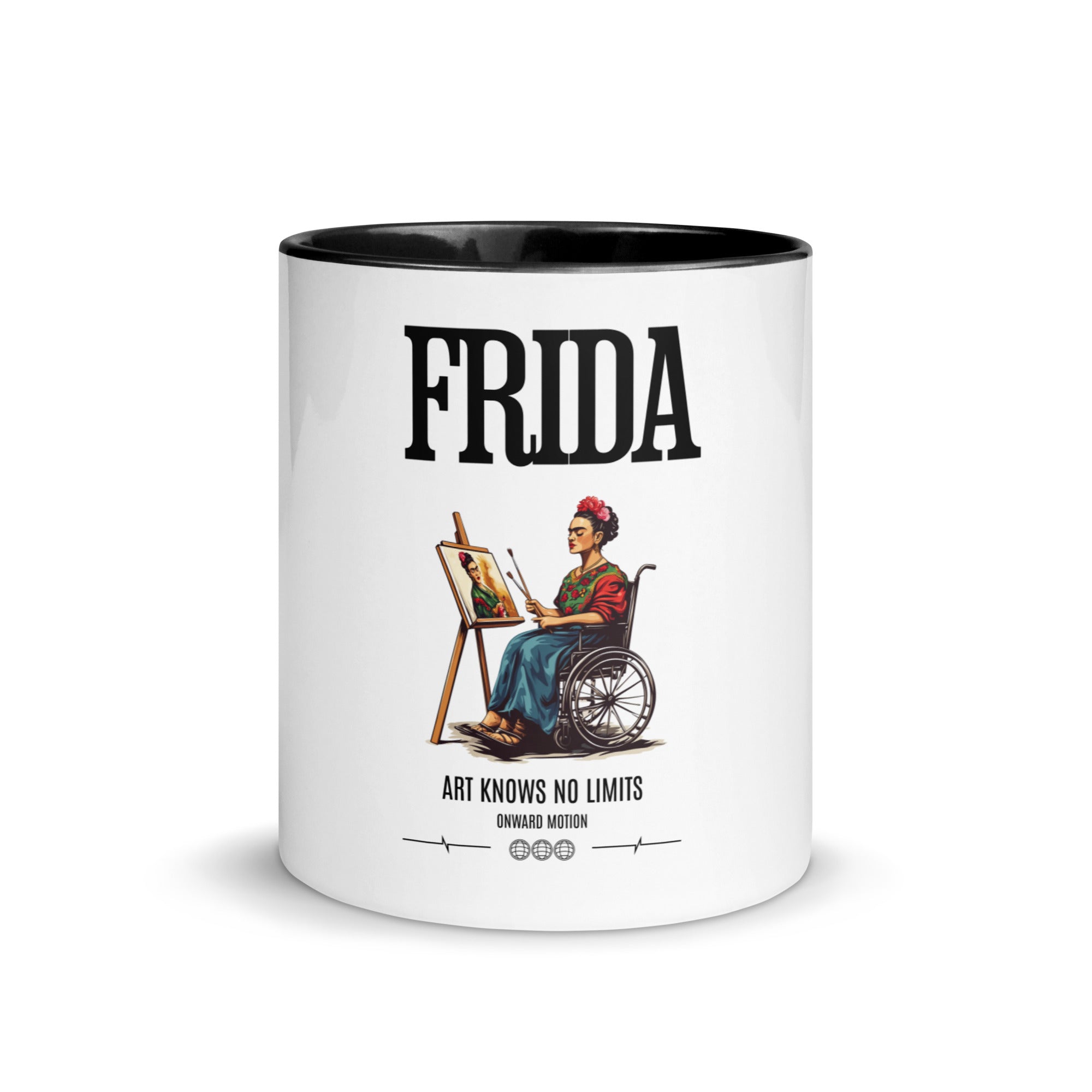 FRIDA Art Knows No Limits Coffee Mug Onward Motion