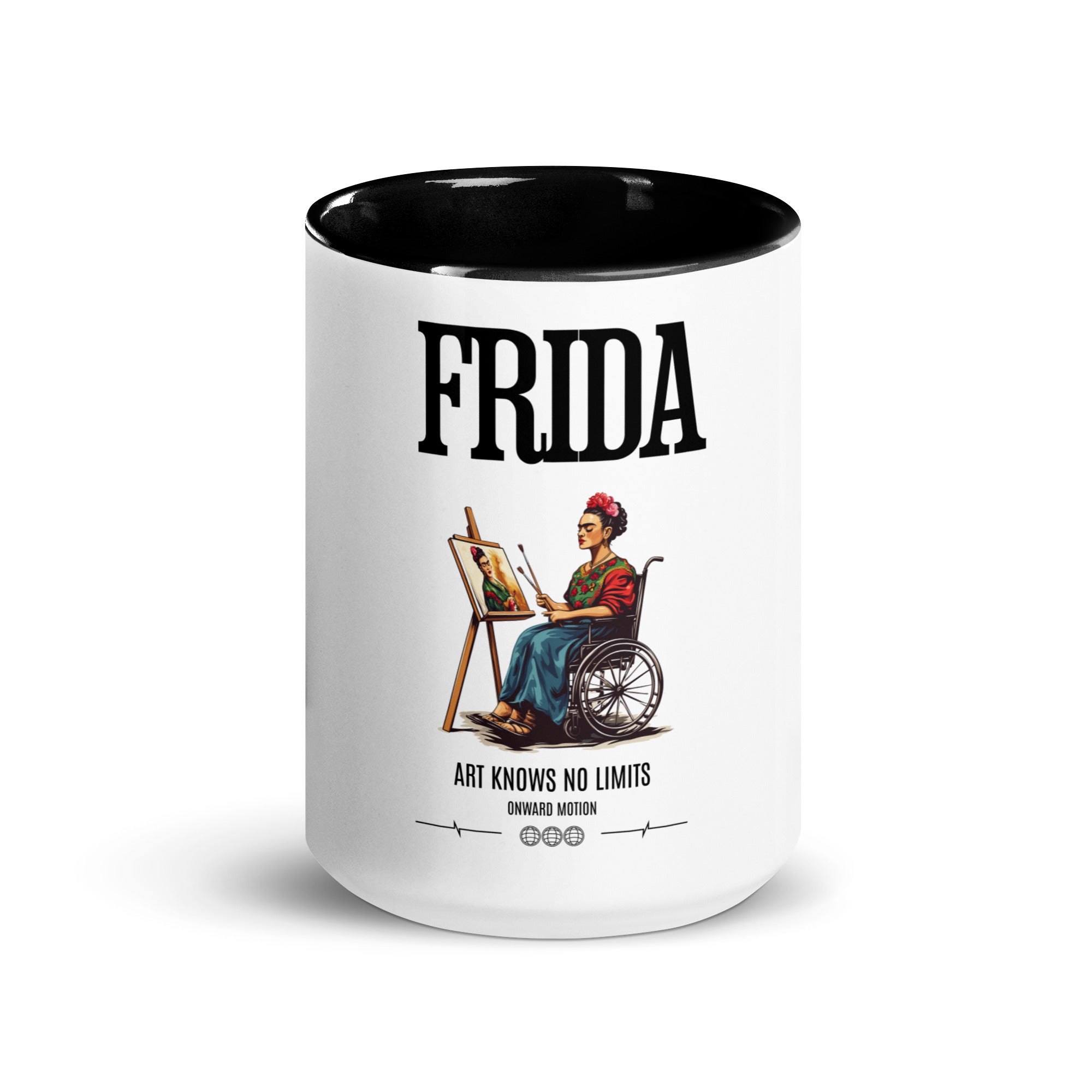 FRIDA Art Knows No Limits Coffee Mug Onward Motion