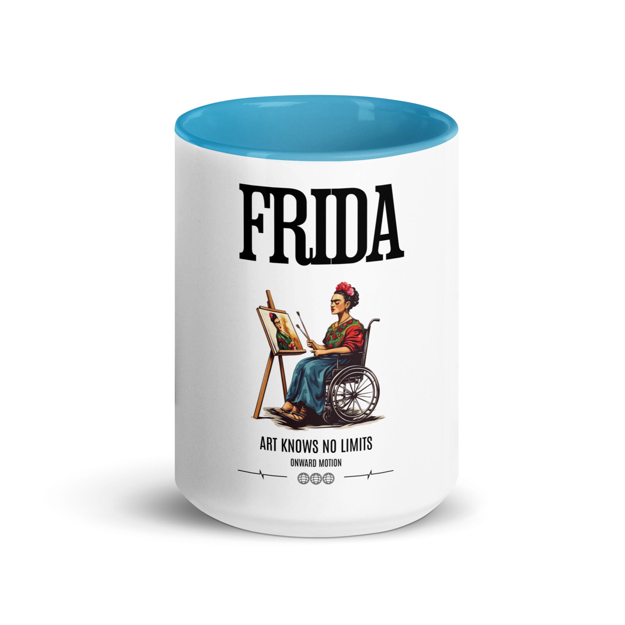 FRIDA Art Knows No Limits Coffee Mug Onward Motion