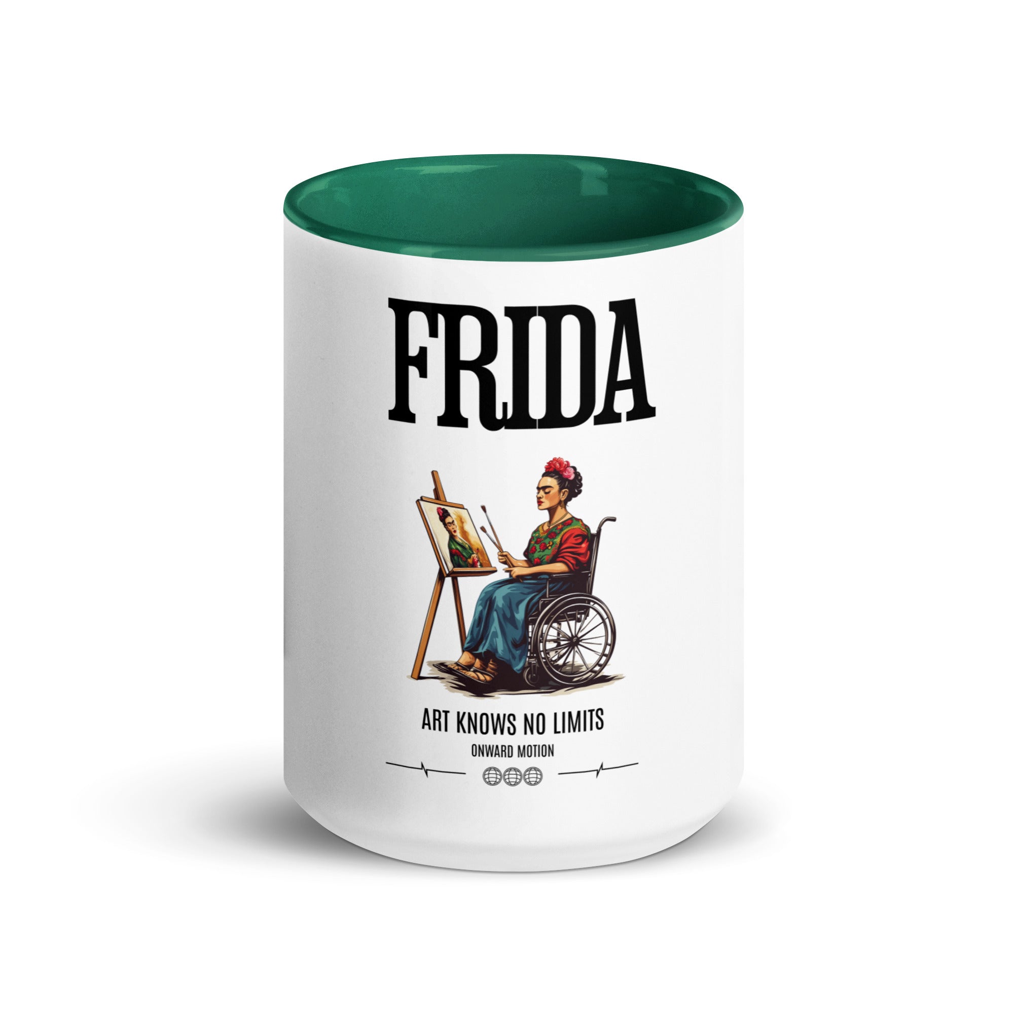 FRIDA Art Knows No Limits Coffee Mug Onward Motion