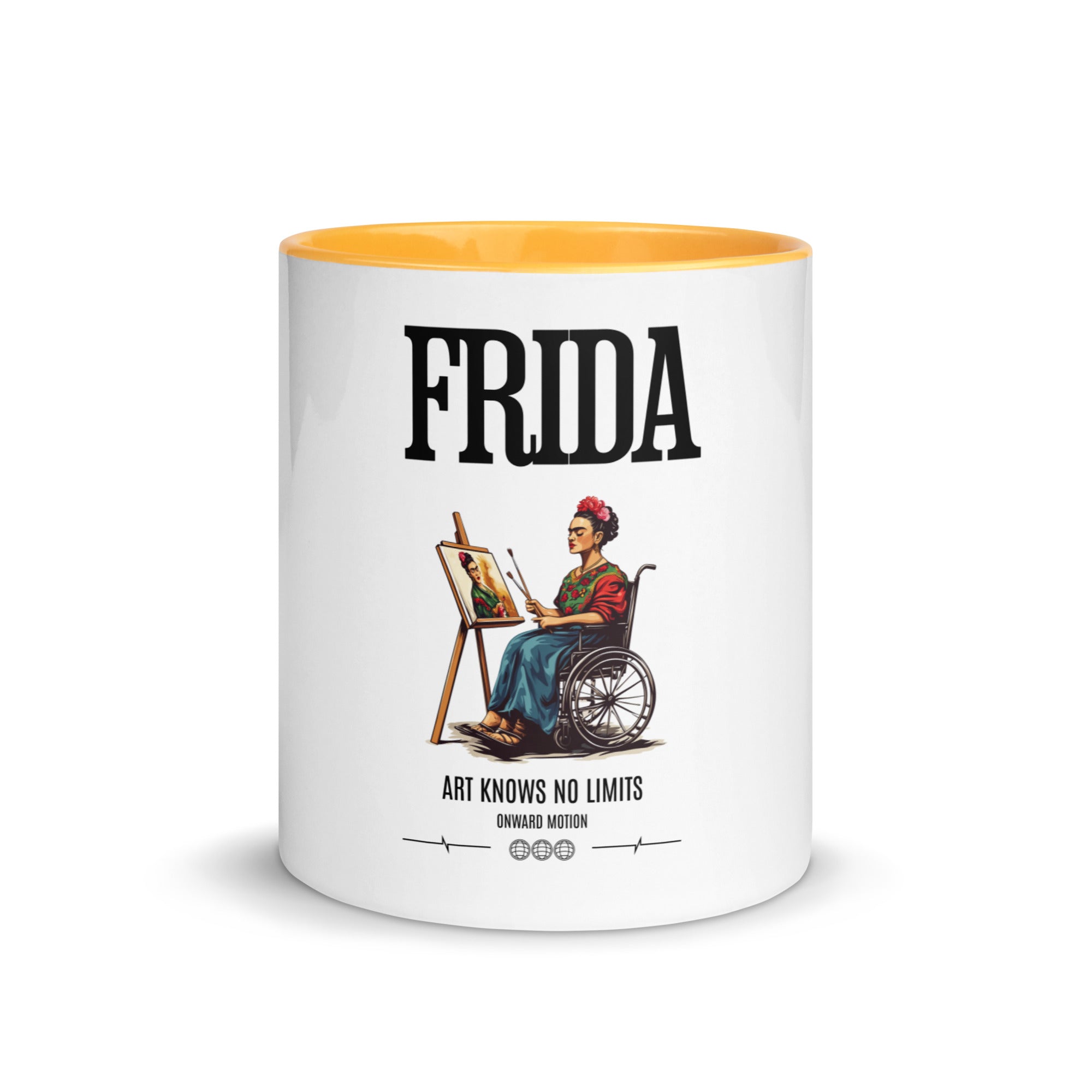 FRIDA Art Knows No Limits Coffee Mug Onward Motion