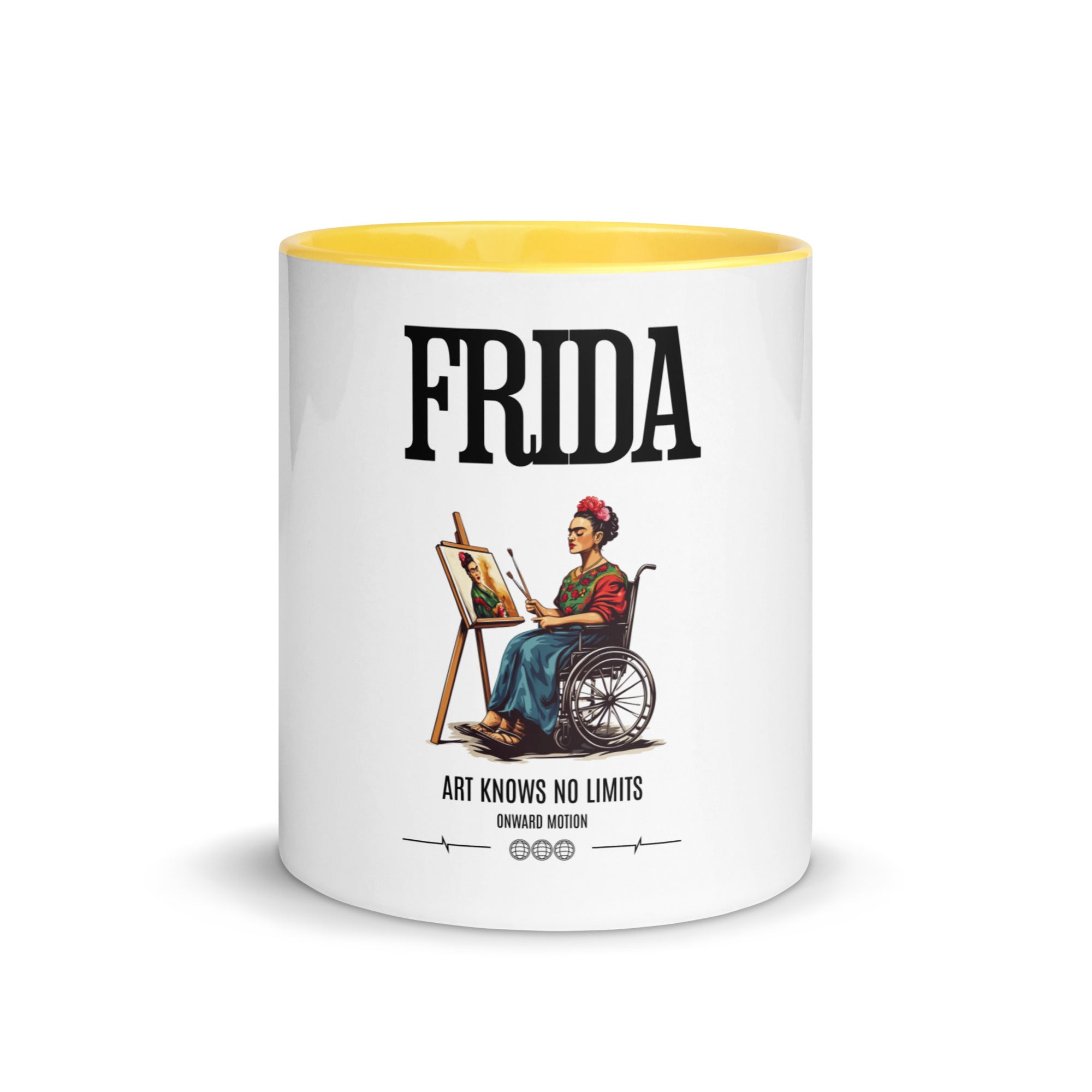 FRIDA Art Knows No Limits Coffee Mug Onward Motion