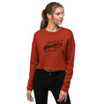 Load image into Gallery viewer, Spinal Cord Awareness Month Fleece Crop Sweatshirt Onward Motion
